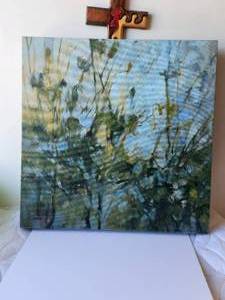 lot 50 image: Canvas wall art - signed and numbered by artist - 24 x 24