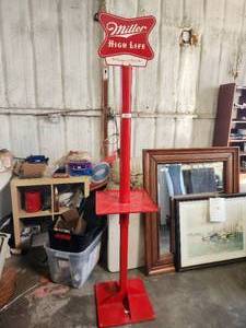 lot 216 image: Metal Miller High Life store beer display