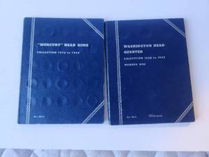 lot 114 image: Selection of 2-coin holder books