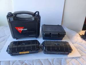 lot 115 image: Selection of 4 hard plastic storage cases