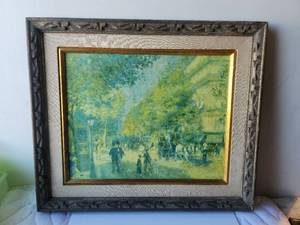 lot 118 image: Framed painting-artwork -  22 x 27