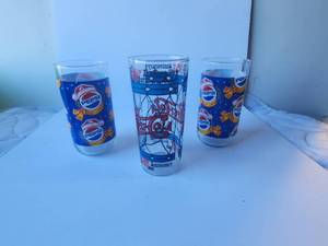 lot 120 image: Selection of 3 Pepsi glasses