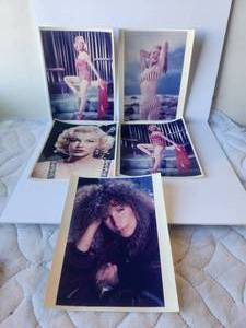 lot 128 image: Selection of 5 - 8x10 color photos of Marilyn Monroe and Barbara Streisand