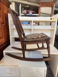 lot 130 image: Vintage rocking chair