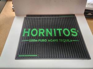 lot 180 image: Hornitos tequila rubber bardrink mat - 11 by 14 - Qty of 2