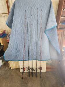 lot 190 image: Selection of fishing rods and reels