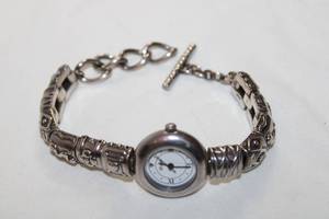 lot 57 image: Brighton CARACAS Watch w flexible link Toggle clasp w extender 7 to 8L