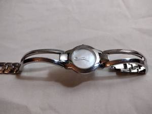 lot 91 image: Movado watch w silver band. Swiss Made. Model 84 E4 1842 Pearlized face.