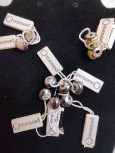lot 137 image: (10) Persona brand Sterling Silver and glass  crystal charms. Most marked 925 andor have retail tags that say 925. Retail $30 each