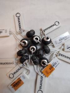 lot 142 image: (11) Persona brand Sterling Silver and glass  crystal charms. Most marked 925 andor have retail tags that say 925. Retail $30 each