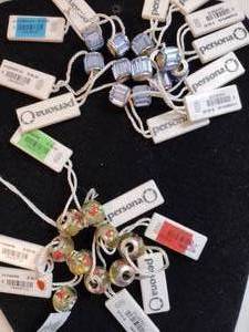 lot 145 image: (21) Persona brand Sterling Silver and glass  crystal charms. Most marked 925 andor have retail tags that say 925. Retail $30 each