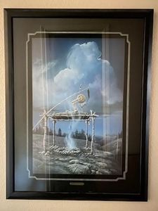 lot 3 image: Bill Jaxons Ill Fly Away Limited Edition Print with Signed Message to owner and COA (Link to gallery attached)