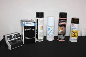 lot 160 image: Photography Accessories LenZcup, Sureguard Texture, Lumijet ImageShield, Sureguard Lustre, and 3M Photo Mount