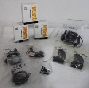 lot 28 image: Camera Accessories Quantum Flash to Camera Cords and Adapters, Canon Cables, Battery Clamps