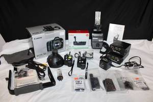 lot 151 image: Canon EOS 5D Camera and accessories, Plus Quantum Battery, Qflash, Pocket Wizard Transceivers and More