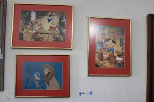 lot 4 image: (3) Disney Prints Marked Lithograph Exclusive Commemorative Dated 1993-5