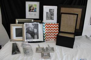 lot 209 image: Home Dcor (4)Shadow Boxes, Picture Frames, Toby Keith Autograph Print