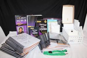 lot 218 image: Rich Dads Training Program, Nouveau Riche Real Estate Program, Blank Cards and Envelopes