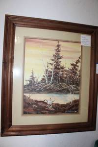 lot 229 image: Watercolor Picture signed by Randy Wilkerson