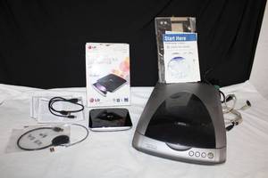 lot 210 image: Electronics Epson Perfection Photo Scanner, and Portable DVD Writer