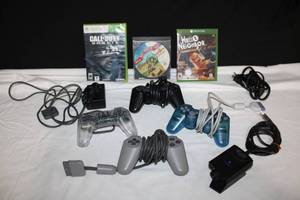 lot 247 image: PlayStation 2 Eye Toy, Game Controllers, Xbox games and CD-Rom Game