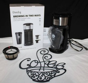 lot 256 image: Onsley Coffee Maker and metal coffee sign