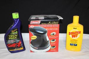 lot 262 image: Coleman Orbital Waxerpolisher, Scratch remover and Tech wax