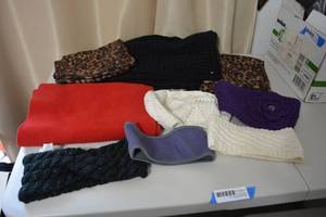 lot 274 image: Winter Scarves and Ear Warmer Headbands