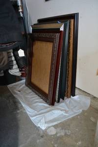 lot 342 image: Large Picture Frames with Sample Wedding Photos