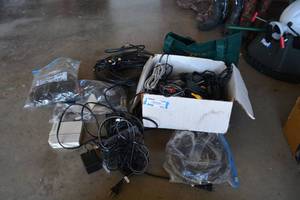 lot 337 image: Cables Extenders, I-strand Flicker lites, PowerStation cable box
