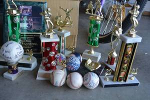 lot 343 image: Trophies and Signed Baseballs