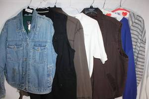 lot 369 image: Mens Jackets Gap Denim Jacket, Converse Xl, Roper Vest XL and More