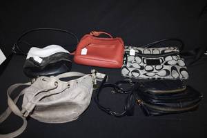 lot 375 image: Purses marked Coach Poppy, Lucky Brand and More, please preview
