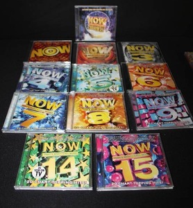 lot 382 image: Now CD Collection Christmas, NOW Vol. 1-9, 14-15, with Empty cases for 10,11,13 (only missing 12)