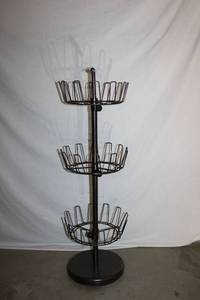 lot 387 image: 3-Tier Rotating Shoe Rack