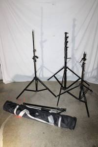 lot 389 image: Light stands and Kwik stands