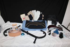 lot 306 image: Wahl Massager Kit, Support Belts, Copper fit Belt, Kinesiology Tape, Massager Roller and BodyBackBuddy