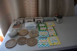 lot 269 image: Coaster Collection, Soy wax Candles and Trinket Box