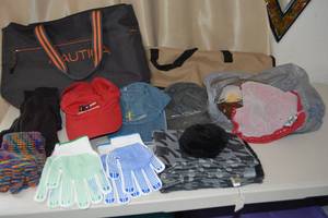 lot 284 image: Photography Ballcaps, Gloves, Nautica Bag