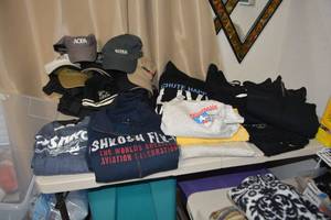 lot 305 image: Aviation Ballcaps, sweatshirts, and shirts