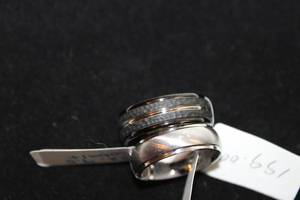 lot 40 image: (2) Cobalt band rings. Sizes 9 and 9.5 Marked LZ Cobalt and Cobalt Chrome