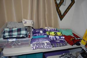 lot 307 image: Tarelton State University Shirts and Hat, Plus Sleepwear