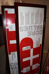 lot 105 image: Magazine Rack, Lifes Instructions Print, and Multiple Frames up to 6 Long as shown
