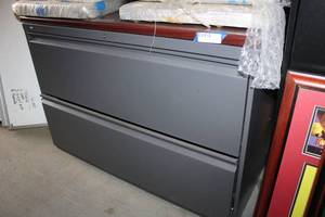 lot 111 image: 2-Drawer Lateral File Cabinet as shown