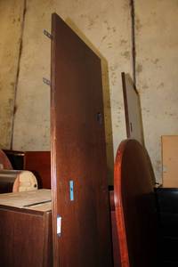 lot 122 image: Desk and Pedestal Table Ensemble