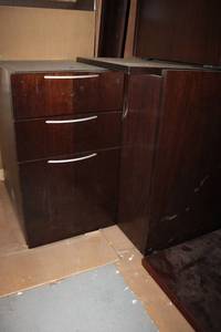 lot 123 image: Desks and Cabinets as shown