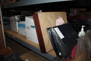 lot 134 image: Office Supplies Binders, Hanging Folders, Shadow Box and More