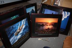 lot 159 image: Encouraging Framed Posters, see pictures