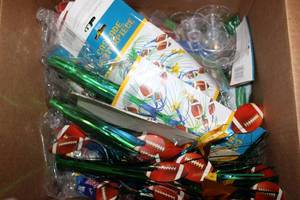 lot 162 image: Football Themed Party Supplies