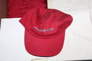 lot 175 image: Box of Red Ballcaps with Healthpoint Name Embroidered